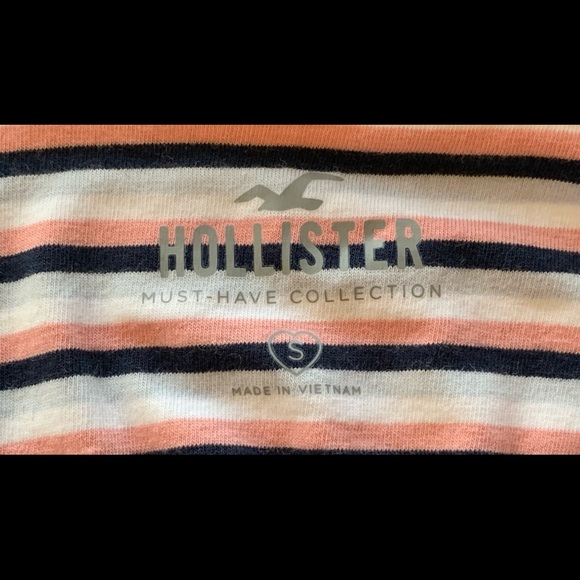 Set Of 2 Hollister Tops, Tube Top And Cropped Halter, Floral And Stripes - Picture 6 of 6
